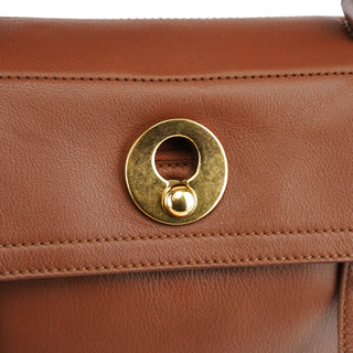 Yves Saint Laurent Light Brown Leather Muse Two 2-Way Bag