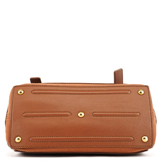 Yves Saint Laurent Light Brown Leather Muse Two 2-Way Bag