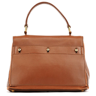 Yves Saint Laurent Light Brown Leather Muse Two 2-Way Bag
