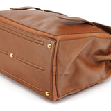 Yves Saint Laurent Sac Muse Two en cuir marron clair