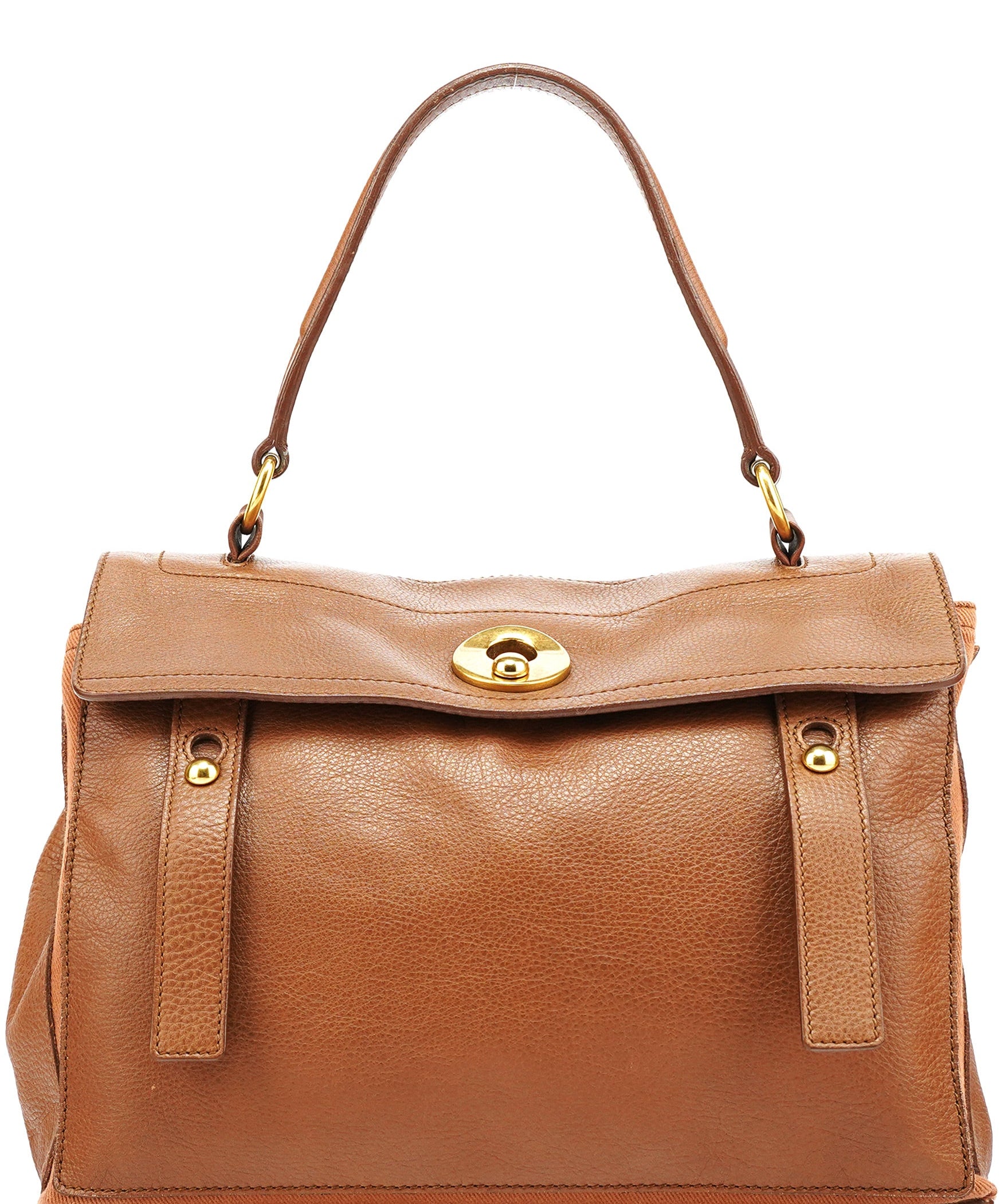 Yves Saint Laurent Light Brown Leather Muse Two Bag