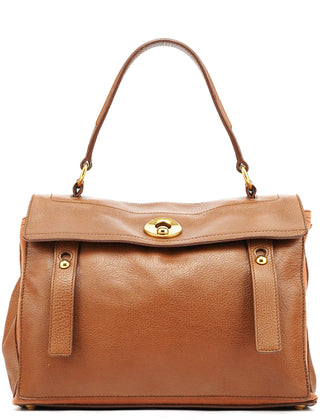 Yves Saint Laurent Light Brown Leather Muse Two Bag