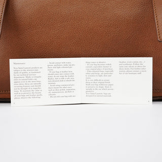 Yves Saint Laurent Light Brown Leather Muse Two Bag