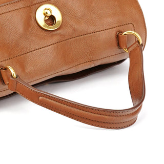 Yves Saint Laurent Light Brown Leather Muse Two Bag