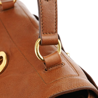 Yves Saint Laurent Light Brown Leather Muse Two Bag