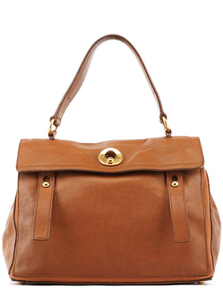 Yves Saint Laurent Light Brown Leather Muse Two Bag