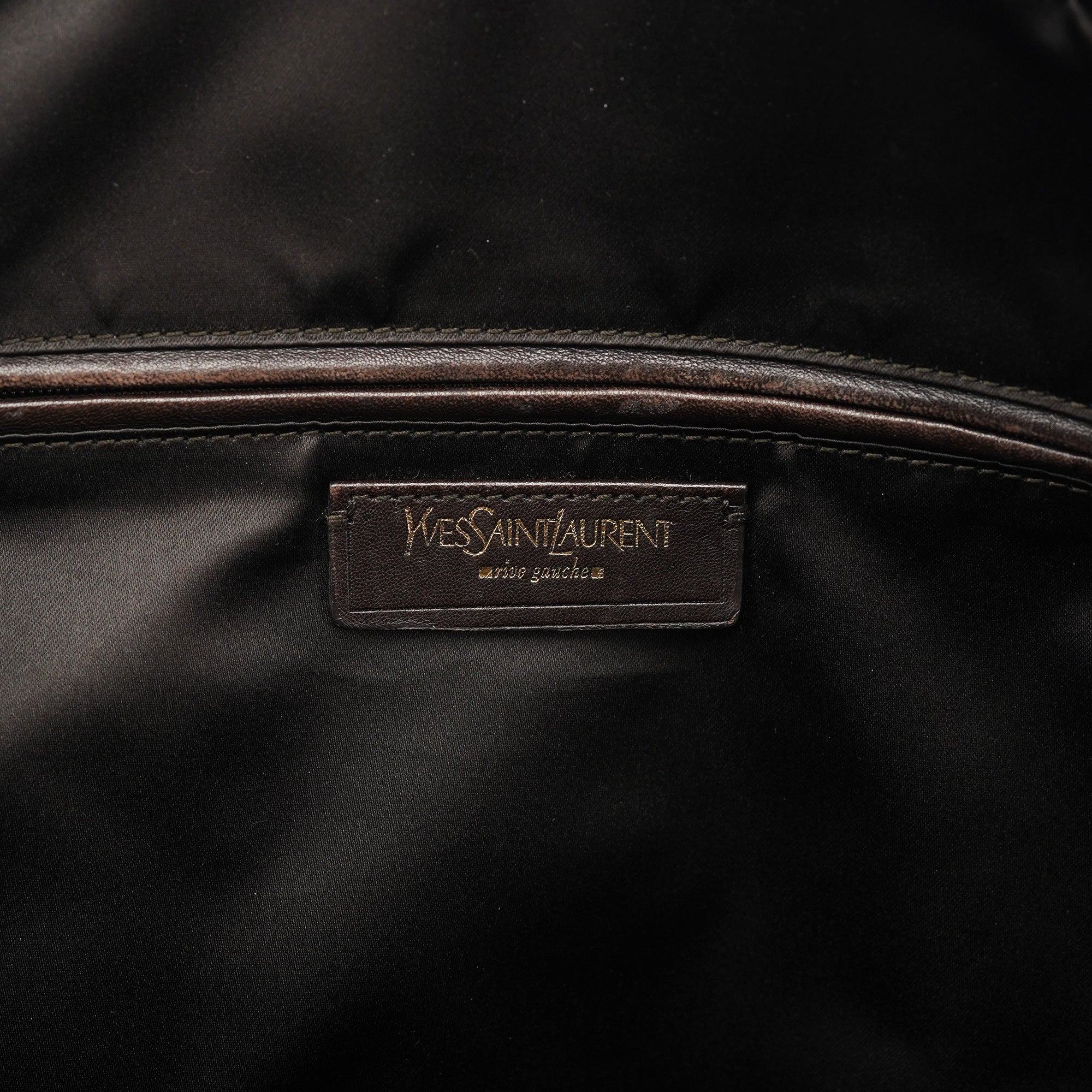 Yves Saint Laurent Light Brown Patent Leather Muse Tote Bag