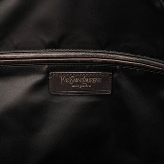 Yves Saint Laurent Light Brown Patent Leather Muse Tote Bag