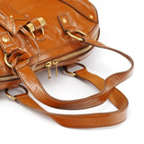 Yves Saint Laurent Light Brown Patent Leather Muse Tote Bag