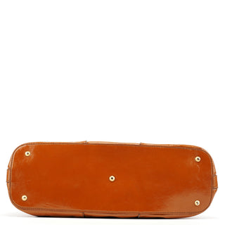 Yves Saint Laurent Light Brown Patent Leather Muse Tote Bag