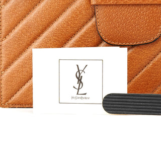 Yves Saint Laurent Light Brown Quilted Leather Shoulder Bag