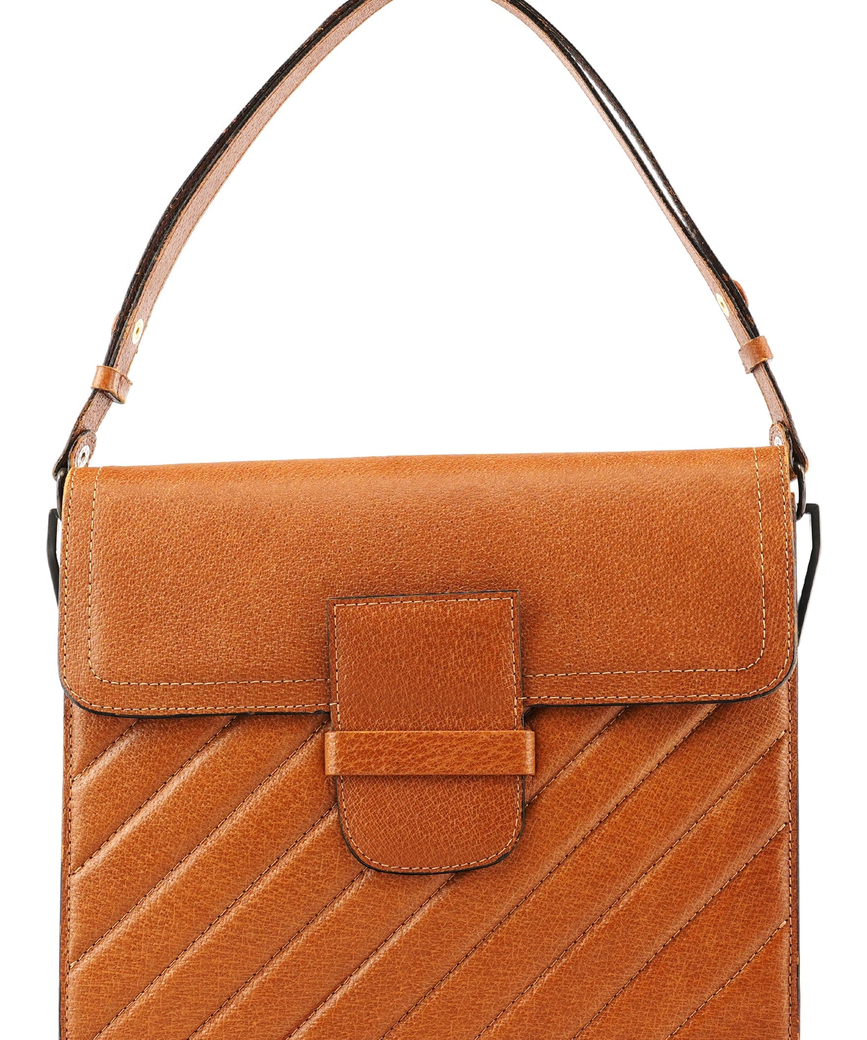 Yves Saint Laurent Light Brown Quilted Leather Shoulder Bag