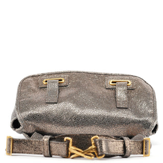 Yves Saint Laurent Metallic Crackled Leather Muse Crossbody Bag