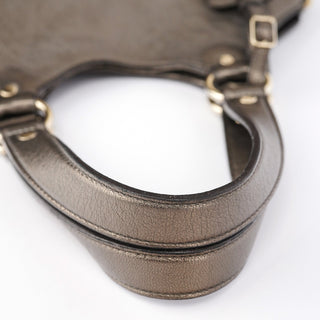 Yves Saint Laurent Metallic Leather Metropolis Shoulder Bag