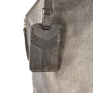 Yves Saint Laurent Metallic Leather Metropolis Shoulder Bag