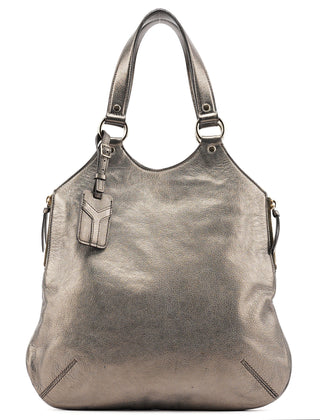 Yves Saint Laurent Metallic Leather Metropolis Shoulder Bag