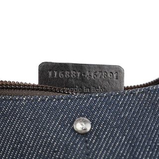 Yves Saint Laurent Navy Denim Mini Hobo Bag