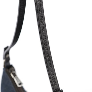Yves Saint Laurent Navy Denim Mini Hobo Bag