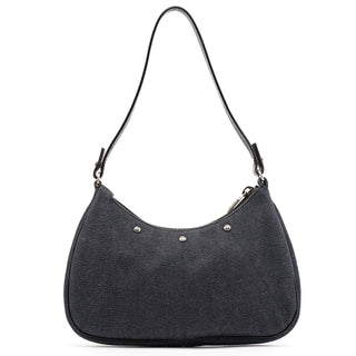 Yves Saint Laurent Navy Denim Mini Hobo Bag