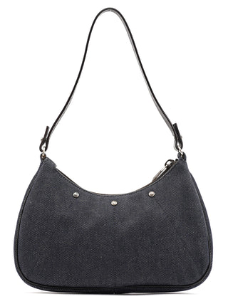 Yves Saint Laurent Navy Denim Mini Hobo Bag