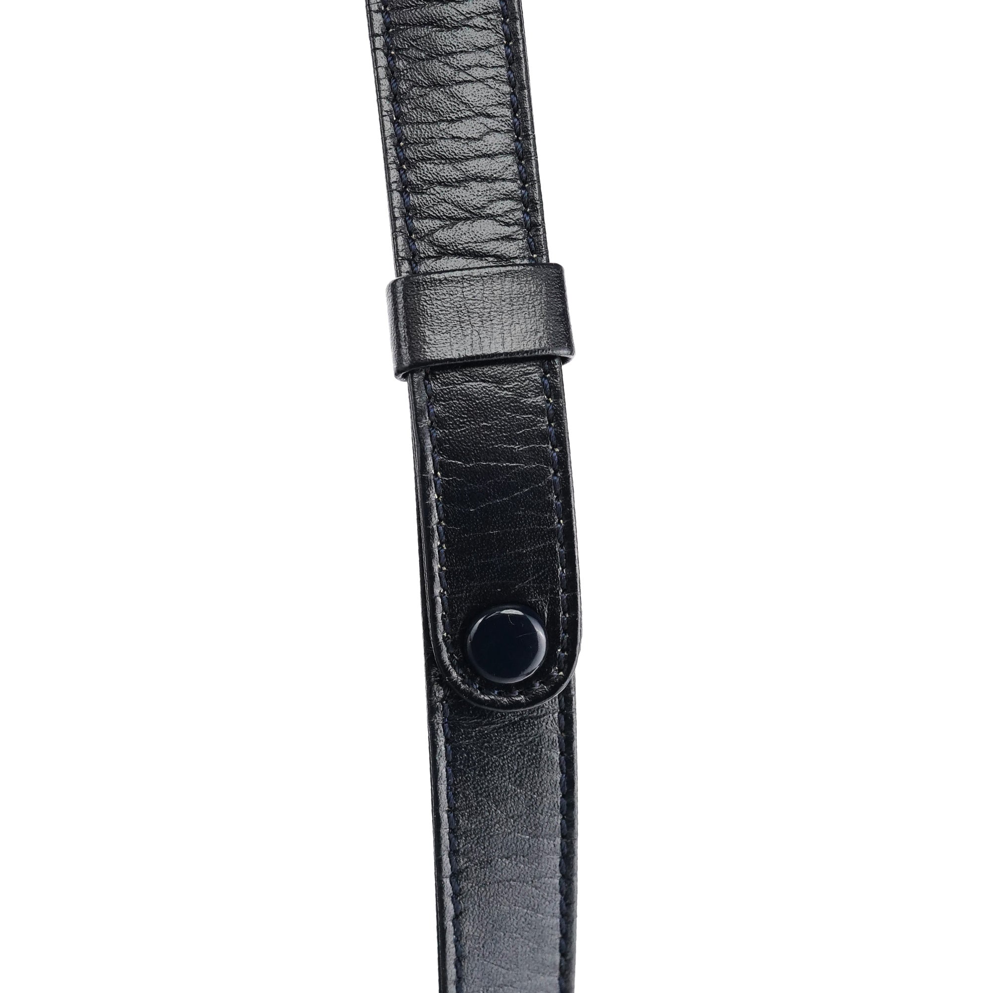 Yves Saint Laurent Navy Leather Shoulder Bag