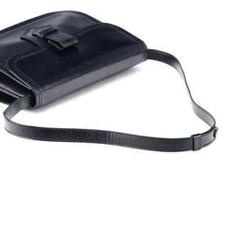 Yves Saint Laurent Navy Leather Shoulder Bag