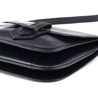 Yves Saint Laurent Navy Leather Shoulder Bag