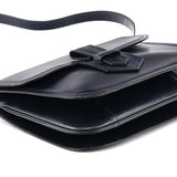 Yves Saint Laurent Navy Leather Shoulder Bag