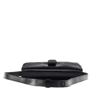 Yves Saint Laurent Navy Leather Shoulder Bag