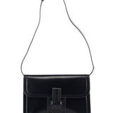 Yves Saint Laurent Navy Leather Shoulder Bag