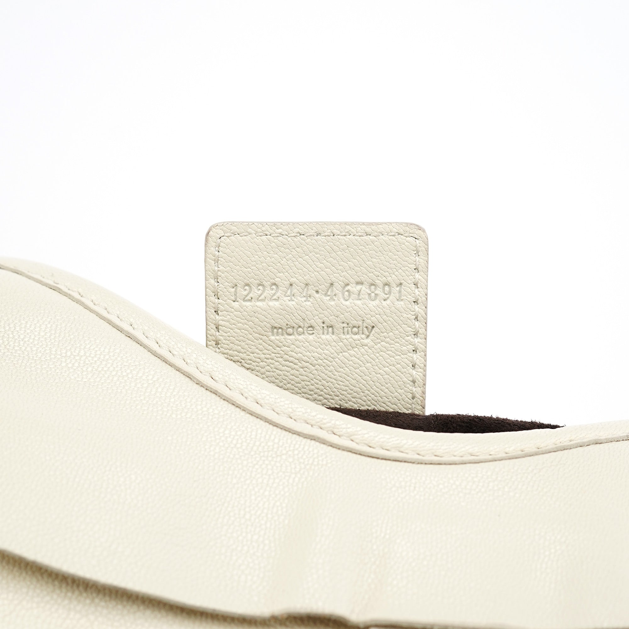 Yves Saint Laurent Off White Leather Saint Tropez Shoulder Bag