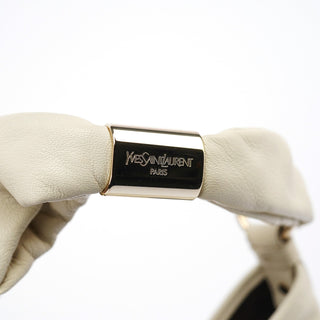 Yves Saint Laurent Off White Leather Saint Tropez Shoulder Bag