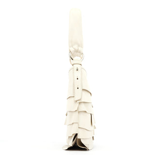 Yves Saint Laurent Off White Leather Saint Tropez Shoulder Bag