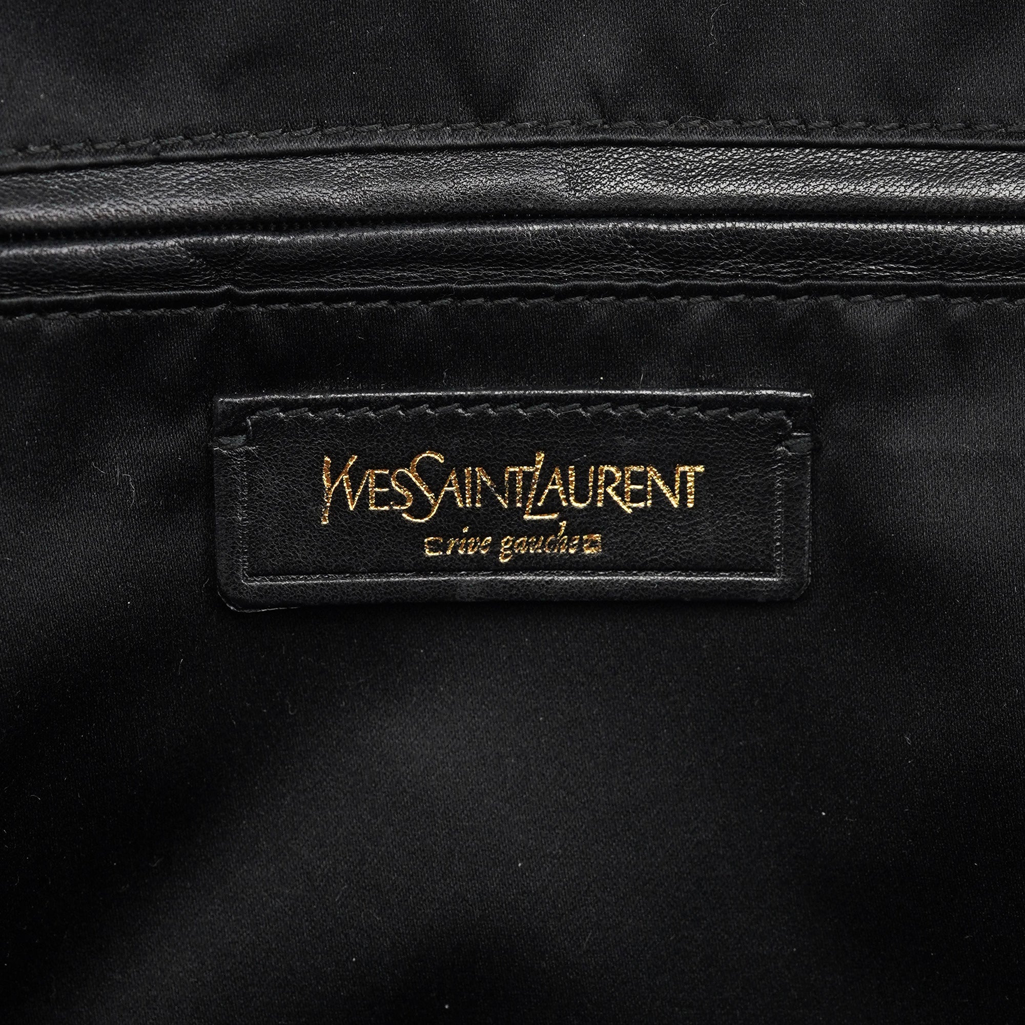 Yves Saint Laurent Olive Green Patent Leather Muse Bag