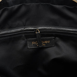 Yves Saint Laurent Olive Green Patent Leather Muse Tote Bag