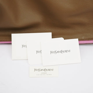 Yves Saint Laurent Olive Pink Leather Muse Two 2-Way Bag