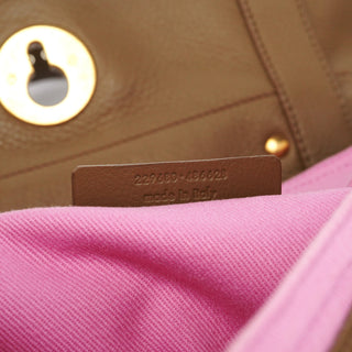 Yves Saint Laurent Olive Pink Leather Muse Two 2-Way Bag