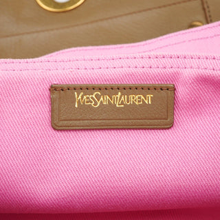 Yves Saint Laurent Olive Pink Leather Muse Two 2-Way Bag