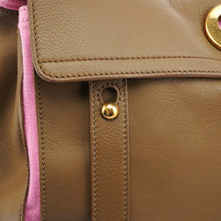 Yves Saint Laurent Olive Pink Leather Muse Two 2-Way Bag