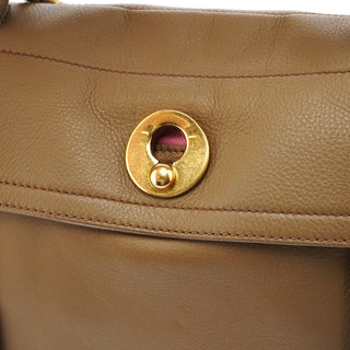 Yves Saint Laurent Olive Pink Leather Muse Two 2-Way Bag