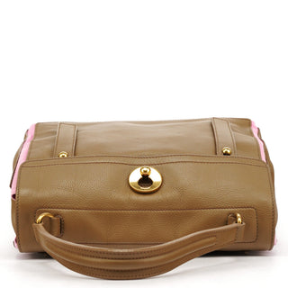 Yves Saint Laurent Olive Pink Leather Muse Two 2-Way Bag