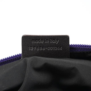 Yves Saint Laurent Purple Canvas YSL Shoulder Bag