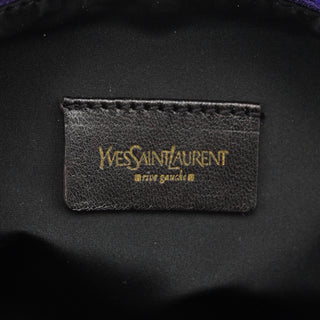 Yves Saint Laurent Purple Canvas YSL Shoulder Bag
