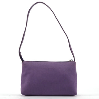 Yves Saint Laurent Purple Canvas YSL Shoulder Bag