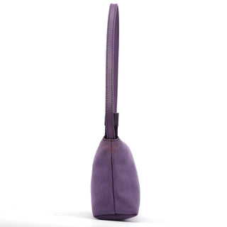 Yves Saint Laurent Purple Canvas YSL Shoulder Bag