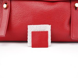 Yves Saint Laurent Red Leather Muse Two 2-Way Bag