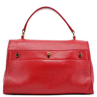 Yves Saint Laurent Red Leather Muse Two 2-Way Bag