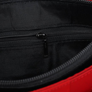 Yves Saint Laurent Red Satin YSL Tote Bag