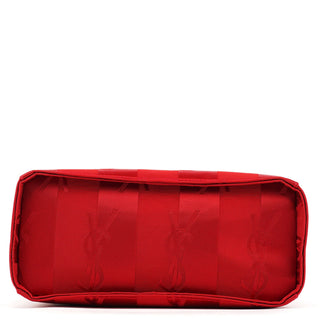 Yves Saint Laurent Red Satin YSL Tote Bag