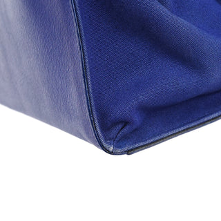 Yves Saint Laurent Royal Blue Leather Muse Two 2-Way Bag